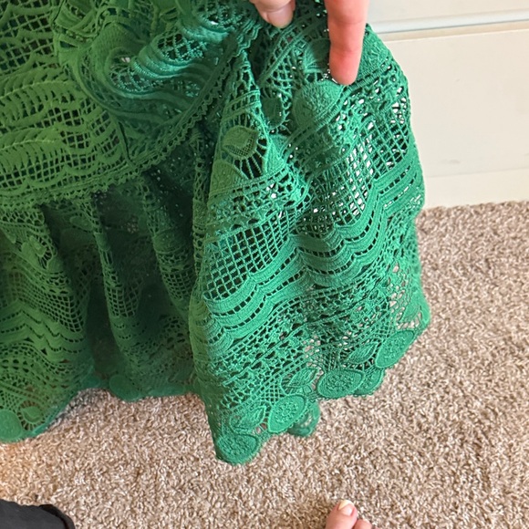 FARM Rio Green Crochet Maxi Dress - Picture 11 of 11
